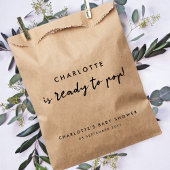 Babyparty | Rustikale Kraft Bereit zum Pop Fun Geschenktütchen