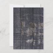 Babyparty-rustikales Scheunen-Holz-Weckglas Einladung (Rückseite)