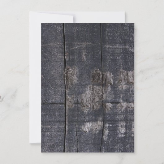 Babyparty-rustikales Scheunen-Holz-Weckglas Einladung (Rückseite)