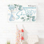 Babyparty. Schlafen Baby Bear Blue. Banner (Insitu)