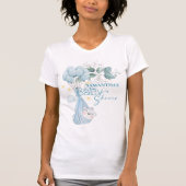 Babyparty. Schlafen Baby Bear Blue. T-Shirt (Vorderseite)