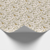 Babyparty | Schmetterlinge und Blüten Poesie Geschenkpapier (Ecke)