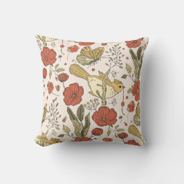 Babyparty | Schmetterlinge und Blüten Poesie Kissen