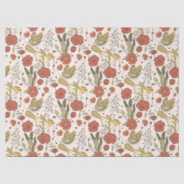 Babyparty | Schmetterlinge und Blüten Poesie Seidenpapier