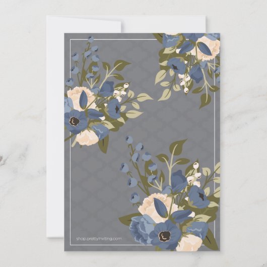 Babyparty-Tee-Einladung, Geburtstag oder Einladung (Rückseite)