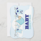 Babypartykarte Einladung (Rückseite)