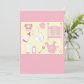 Babypartykarte Einladung (Stehend Vorderseite)