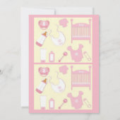 Babypartykarte Einladung (Rückseite)