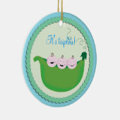 Babypartyverzierung "der süßen Erbse" des Keramikornament (Rechts)