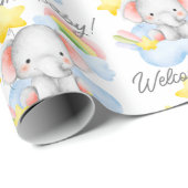 Babypastellbaby Elefantenbaby-Dusche Geschenkpapier (Rolleneckpunkt)