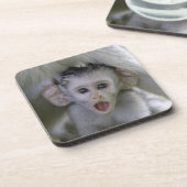 Babypavian unter seine Mutter Untersetzer (Linke Seite)