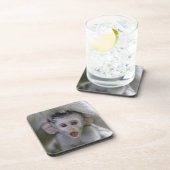 Babypavian unter seine Mutter Untersetzer (Rechte Seite)