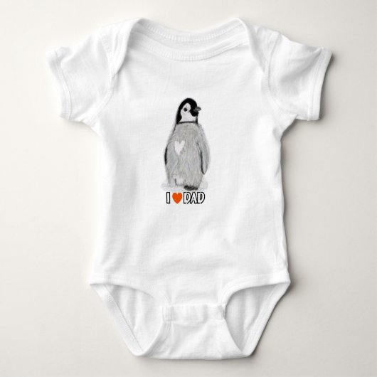 BabyPenguinherz I Liebevatit-shirt Baby Strampler (Vorderseite)