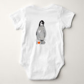 BabyPenguinherz I Liebevatit-shirt Baby Strampler (Rückseite)