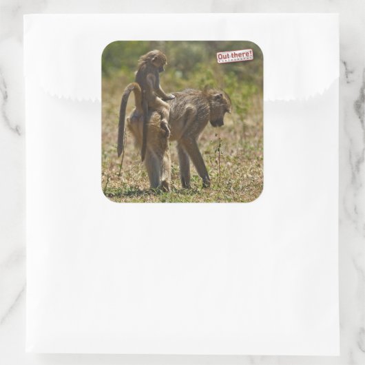 Babypflege Quadratischer Aufkleber (Tasche)