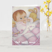 Babypflegekarte Karte (Gelbe Blume)