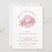 Babypink Girl Sprinkle Dusche Einladung (Vorderseite)