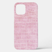 Babypink-Imitate Krokodile-Leder Case-Mate iPhone Hülle (Rückseite)