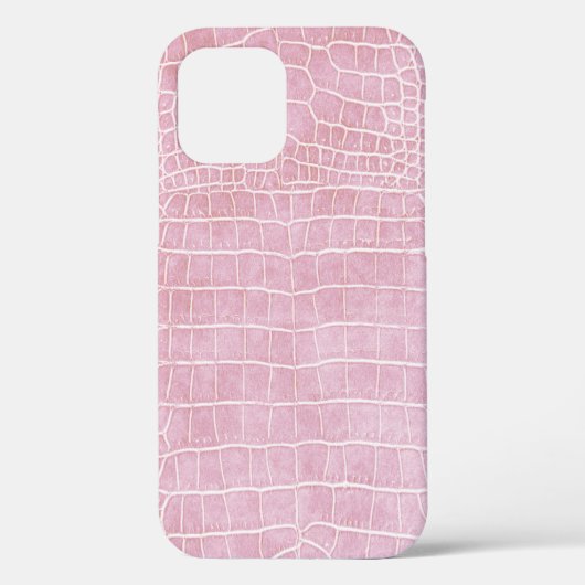 Babypink-Imitate Krokodile-Leder Case-Mate iPhone Hülle (Rückseite)