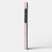 Babypink-Imitate Krokodile-Leder Case-Mate iPhone Hülle (Rückseite / Links)