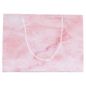 Babypink-koreanisches Herz Große Geschenktüte (Rückseite)