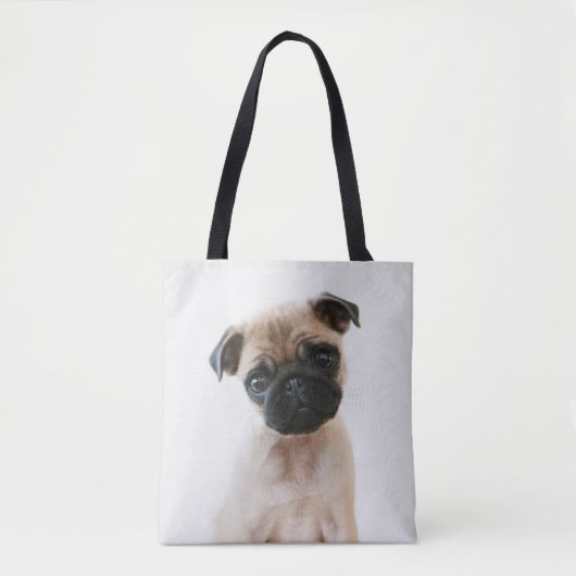 Babyportrait Mops Tasche (Vorderseite)