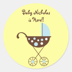 Babypram-Mod-Aufkleber Runder Aufkleber