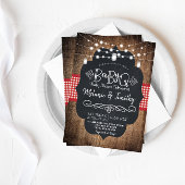BabyQ Baby GRILLEN Country Baby Shower Einladungen