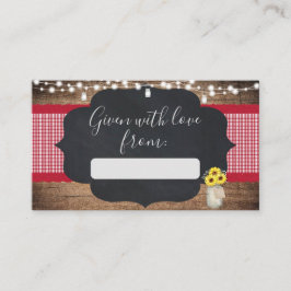 BaBYQ Baby Shower - Geschenktasten Begleitkarte