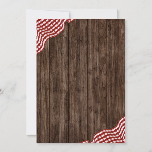 Babyq Backyard GRILLEN Couple's Baby Shower Einlad Einladung (Rückseite)