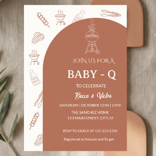 BabyQ BBQ Baby-Einladung  Einladung