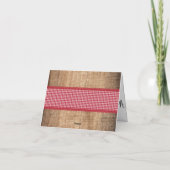 BabyQ GRILLEN Baby Shower Dankeschön Card Dankeskarte (Rückseite)