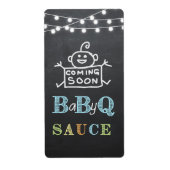 Babyq-Soße / Grillen Babyduschaufkleber (Vorne)