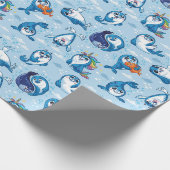 Babyrobben Geschenkpapier (Ecke)