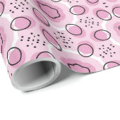 babyrosa Boho-Design Geschenkpapier (Rolleneckpunkt)