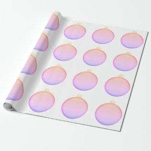 Babyrosa Geschenkpapier für Weihnachtsbaumschmuck