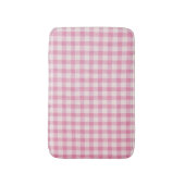 Babyrosa Gingham Badematte (Vorderseite Vertikal)