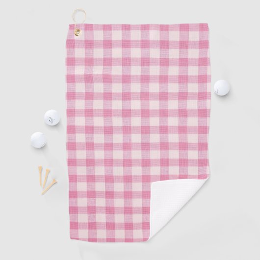 Babyrosa Gingham Golfhandtuch (Insitu)