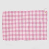 Babyrosa Gingham Golfhandtuch (Horizontal)