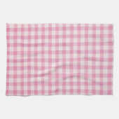 Babyrosa Gingham-Stoffmuster Geschirrtuch (Horizontal)