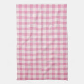 Babyrosa Gingham-Stoffmuster Geschirrtuch (Vertikal)