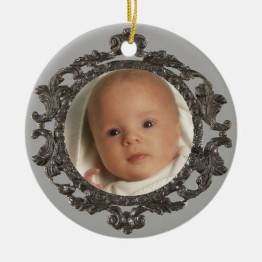 Babys 1. Foto Keramikornament (Vorne)