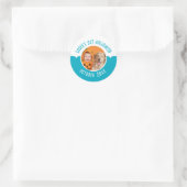Baby's 1. Halloween, benutzerdefinierter Text mit Runder Aufkleber (Tasche)