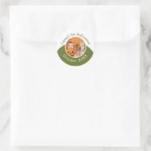 Baby's 1. Halloween-Upload-Foto mit editierbarem T Runder Aufkleber (Tasche)