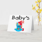 Baby's 1. Happy Geburtstag Karte (Gelbe Blume)