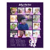 BABYS 1. JAHR FOTO COLLAGE 8x12 $5 oder weniger! (Vorne)