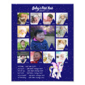 BABYS 1. JAHR FOTO COLLAGE 8x12 $5 oder weniger! (Vorne)