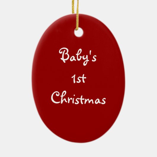 Babys 1. keramik ornament (Hinten)
