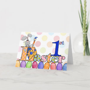 Baby's 1. Ostersonnige Ostereier Feiertagskarte
