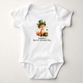Baby's 1. St. Patrick's Day, Foxy & Fortunate Baby Strampler (Vorderseite)